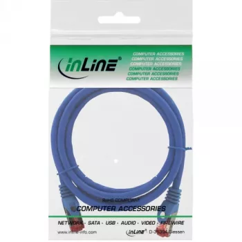 InLine Patch Laidas S/FTP PiMF Cat.6 250MHz varis be halogenų mėlynas 2m