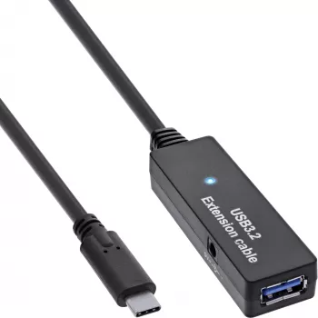 InLine USB 3.2 Gen.1 aktyvus ilgintuvas, USB-C kištukas į USB-A lizdą, 5 m