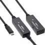 InLine USB 3.2 Gen.1 aktyvus prailgintuvas, USB-C kištukas į USB-C lizdą, 10 m