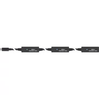 InLine USB 3.2 Gen.1 aktyvus prailgintuvas, USB-C kištukas į USB-C lizdą, 10 m