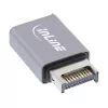 InLine USB 3.2 adapteris, vidinis USB-E priekinio skydelio jungtis į USB-C lizdą