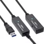 InLine USB 3.2 Gen.1 aktyvus ilgintuvas, USB-A kištukas į USB-C lizdą, 10 m