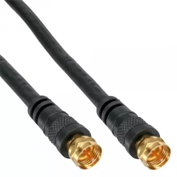 InLine SAT laidas Premium 69315P 15m 2x ekranuotas 2x F-kištukas juodas
