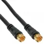 InLine SAT laidas Premium 69315P 15m 2x ekranuotas 2x F-kištukas juodas