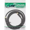 InLine SAT Cable Premium 2x ekranuotas 2x F-kištukas >85 dB juodas 1 m