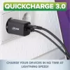 InLine USB maitinimo šaltinis, įkroviklis, USB-A + USB Type-C, 33W, PD + QC