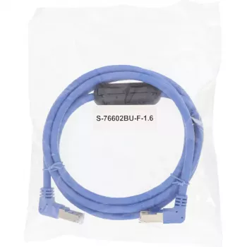 InLine Patch laidas dviem žemyn nukreiptais kampiniais RJ-45, S/FTP (PiMf), Kat.6, PVC, mėlynas, 1,6 m