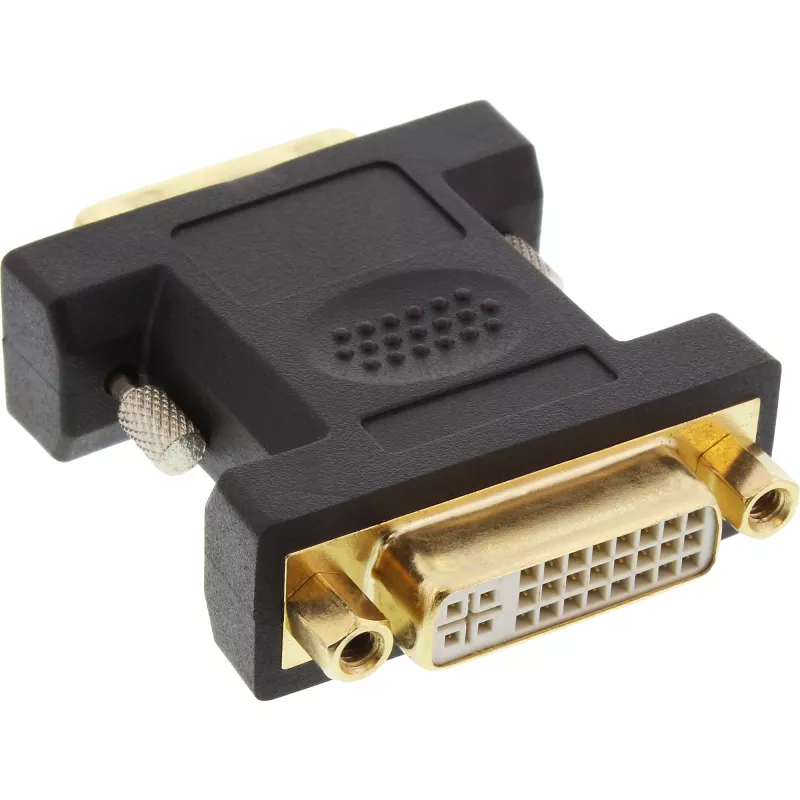 InLine DVI-D adapteris DVI-I 24+5 lizdas / DVI-D 24+1 kištukas, auksuoti kontaktai