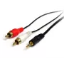 StarTech.com 0,92 m stereo garso laidas – 3,5 mm kištukas į 2x RCA kištuką