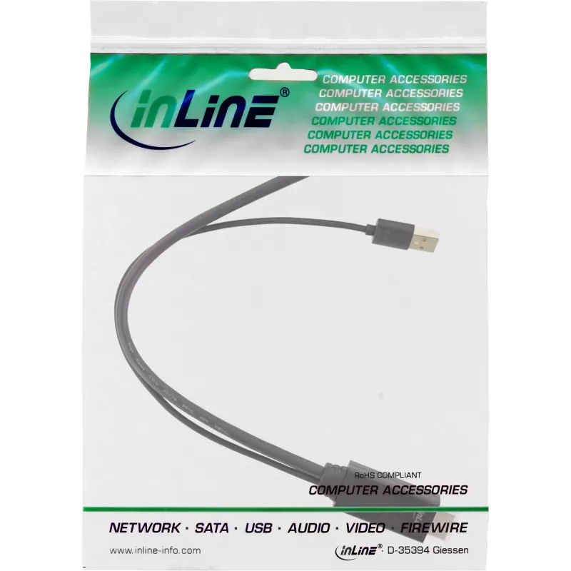 InLine HDMI (M) į DisplayPort (M) keitiklio laidas, 4K, juodas/auksinis, 0,3 m