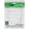 InLine USB 2.0 laidas A tipo kištukas / B tipo kištukas, auksuoti kontaktai, su feritu, baltas, 0,5 m