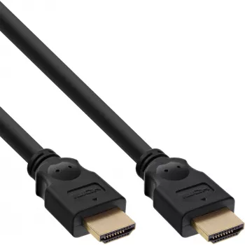 InLine HDMI kabelis, High Speed HDMI, M/M, juodas, auksuoti kontaktai, 20 m