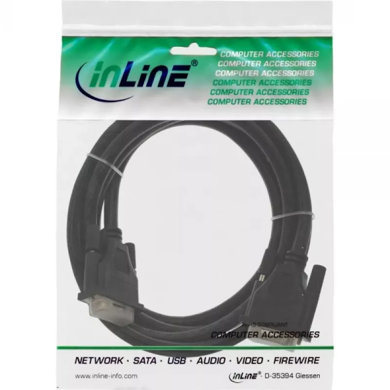 InLine DVI-D laidas 24+1 kištukas / kištukas Dual Link 5 m