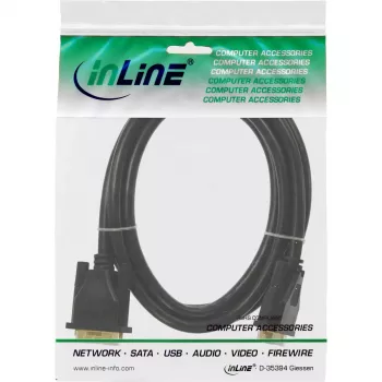 InLine DVI-D kabelis Premium 24+1 kištukas / kištukas Dual Link auksuotas 20 m