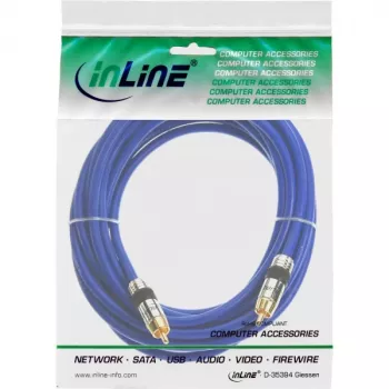 InLine Premium RCA garso laidas 1x RCA kištukas / kištukas, auksuotas, 3 m