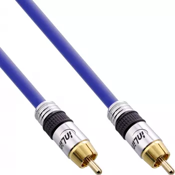 InLine Premium RCA garso kabelis 1x RCA kištukas / kištukas auksuotas 5 m