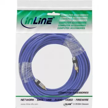 InLine Premium RCA garso kabelis 1x RCA kištukas / kištukas, paauksuotas, 20 m