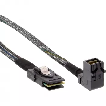 InLine Mini SAS HD kabelis SFF-8643 kampuotas į SFF-8087 su šoniniu ryšiu 1m
