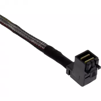 InLine Mini SAS HD laidas, SFF-8643 kampuotas į 4x SFF-8482 + maitinimas, 1 m