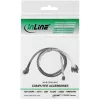 InLine Mini SAS HD kabelis SFF-8643 lenktas į 4x SATA + Sideband 0,5 m
