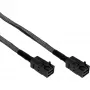 InLine Mini SAS HD kabelis SFF-8643 į SFF-8643 su šoniniu kanalu 0,5 m