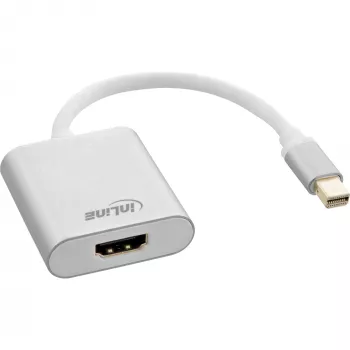 InLine Mini DisplayPort į HDMI adapteris aliuminis su garsu 4K/60Hz 17193W