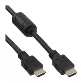 HDMI kabelis High Speed su ferito žiedais, 1,5 m, juodas, InLine 17611