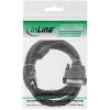 InLine HDMI-DVI laidas 19 kaiščių vyriškas / 18+1 vyriškas + ferito žiedas juodas 0,5 m