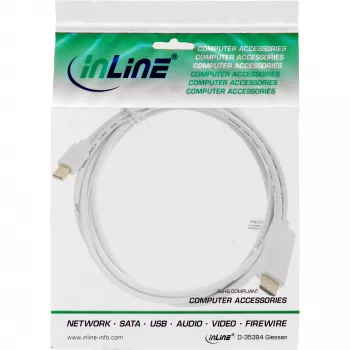InLine Mini DisplayPort į HDMI keitiklio kabelis 4K2K su garsu 1,5 m