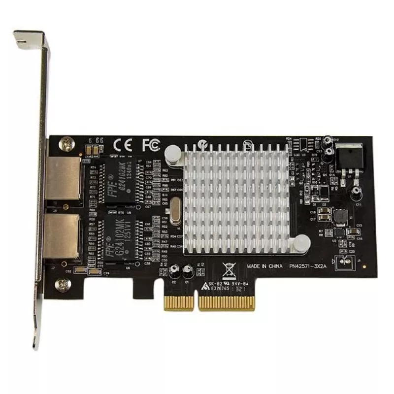 „StarTech.com“ dviejų prievadų PCI Express (PCIe x4) Gigabitinio Ethernet serverio adapterio tinklo plokštė su Intel i350 NIC
