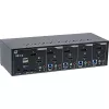 KVM Desktop Switch InLine 62644I 4 prievadų Dual Monitor DP+HDMI 4K USB 3.0 Garsas