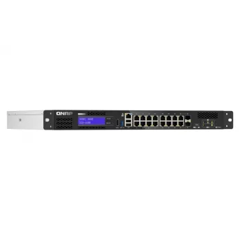 QNAP QGD-1600 valdomas Gigabit Ethernet (10/100/1000) 1U, juodas, pilkas