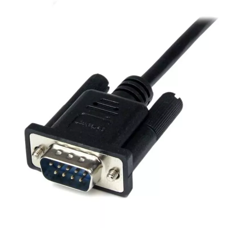 StarTech.com 1 m juodas DB9 RS232 nuoseklus nulinis modemo kabelis F/M