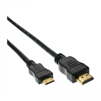 InLine HDMI mini kabelis High Speed Type A kištukas / C kištukas, auksuotas, 0,3 m