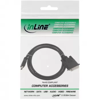 InLine HDMI-DVI laidas HDMI kištukas / DVI kištukas 18+1 juodas 0,3 m