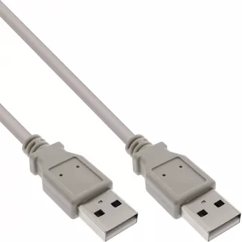 USB 2.0 laidas Type A kištukas / kištukas smėlio spalvos 0,3 m InLine 34303H