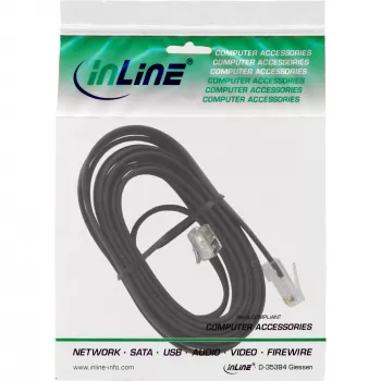 InLine modulinis kabelis RJ45 8P6C – RJ12 6P6C kištukas / kištukas 6 m