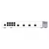 QNAP QSW-M408S valdomas L2 tinklo jungiklis, 4x 10GbE SFP+, 8x Gigabit, baltas