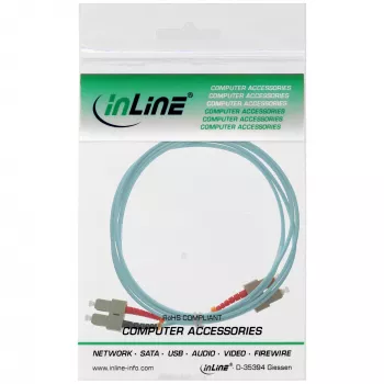 InLine Fiber Optical Duplex Cable SC/SC 1m OM3 50/125µm