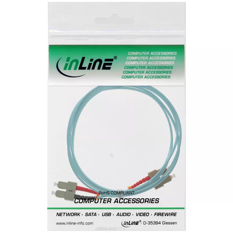 InLine Fiber Optical Duplex Cable SC/SC 83510O 10m OM3 50/125µm