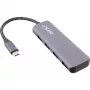 InLine USB 3.2 šakotuvas, USB-C į 4x USB-A 10 Gb/s, aliuminis, pilka