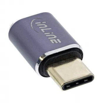 InLine USB4 adapteris USB-C kištukas / lizdas aliuminis pilkas 35900A