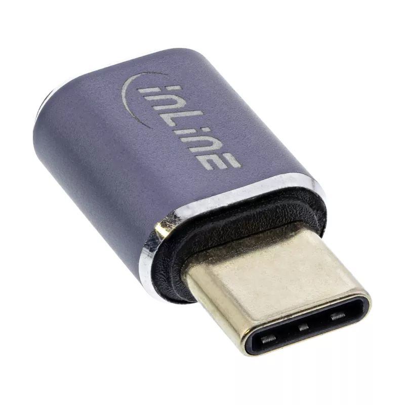 InLine USB4 adapteris USB-C kištukas / lizdas aliuminis pilkas 35900A