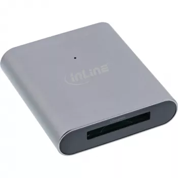 InLine kortelių skaitytuvas USB 3.2 USB-C arba USB-A, skirtas CFexpress tipo B kortelėms