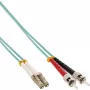 InLine Fiber Optinis Dipleksinis Laidas LC/ST 50/125µm OM3 1m