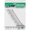 InLine 16463W 6-jų lizdų apsauginis ilgintuvas su įžeminimo kontaktu, baltas, 3 m