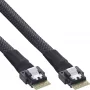 InLine Slim SAS kabelis, SFF-8654 į SFF-8654, 24 Gb/s, 0,5 m