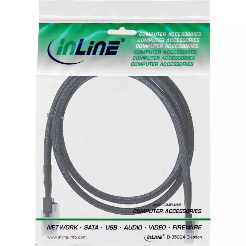InLine Slim SAS kabelis, SFF-8654 į Mini SAS SFF-8087, 12Gb/s, 0,5m