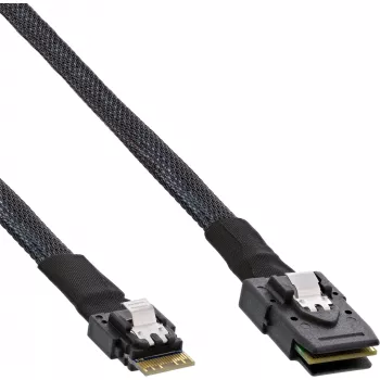 InLine Slim SAS laidas InLine 27645B SFF-8654 į Mini SAS SFF-8087 12Gb/s 1m