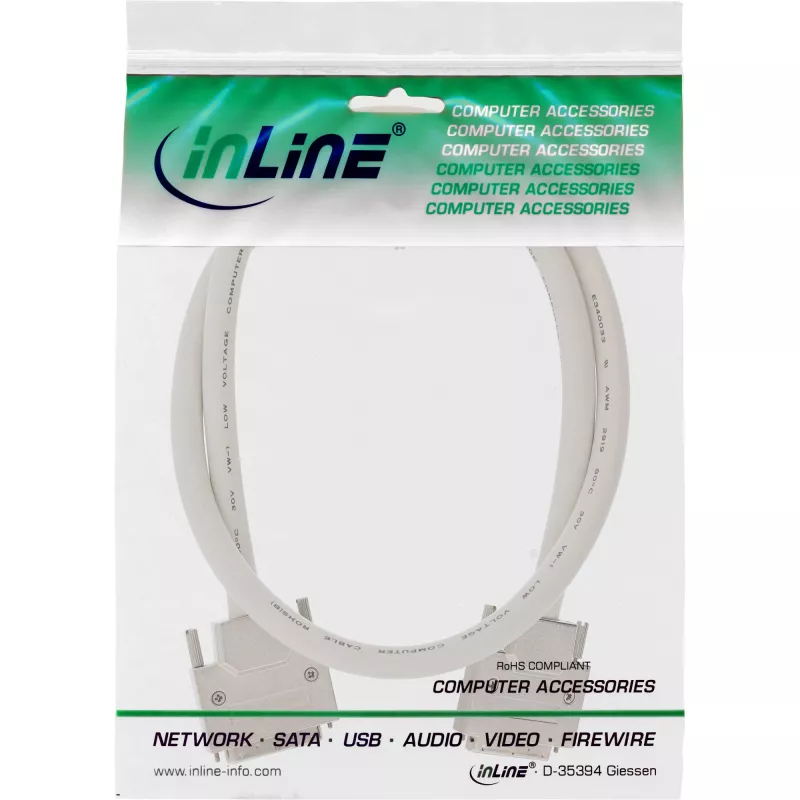 InLine SCSI U320 laidas, 68 kontaktų micro Centronics (VHD) kištukas / kištukas, 1,8 m